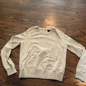 Theory crew neck sweater with zipper
